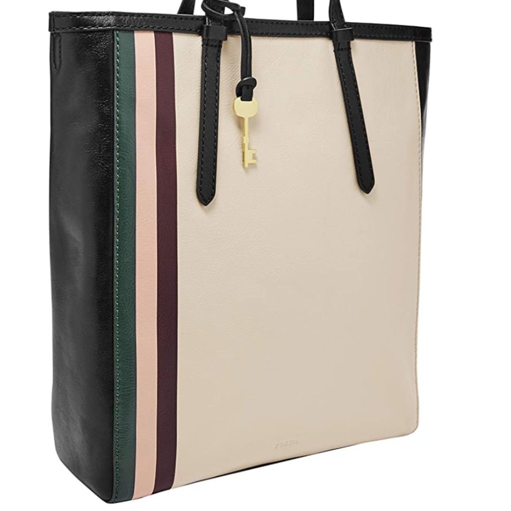 NEW Fossil Women's Camilla Leather Tote MultiColor